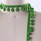 2 Yards Gross Green Small Pom Pom Fringe Trim 10mm DIY Craft Accessory